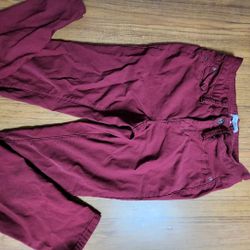 Womens Stretch Burgundy Jeans Sz 14