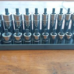 Snap on 1/4in socket set