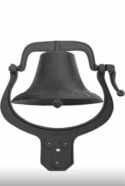 XtremepowerUS Vintage Dinner Bell Large Farmhouse Antique Bell Church Liberty School Large Church Bell, Black 50+ bought in past month 28