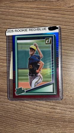 2025 Donruss Jacob Misiorowski Rated Prospect Red/Blue