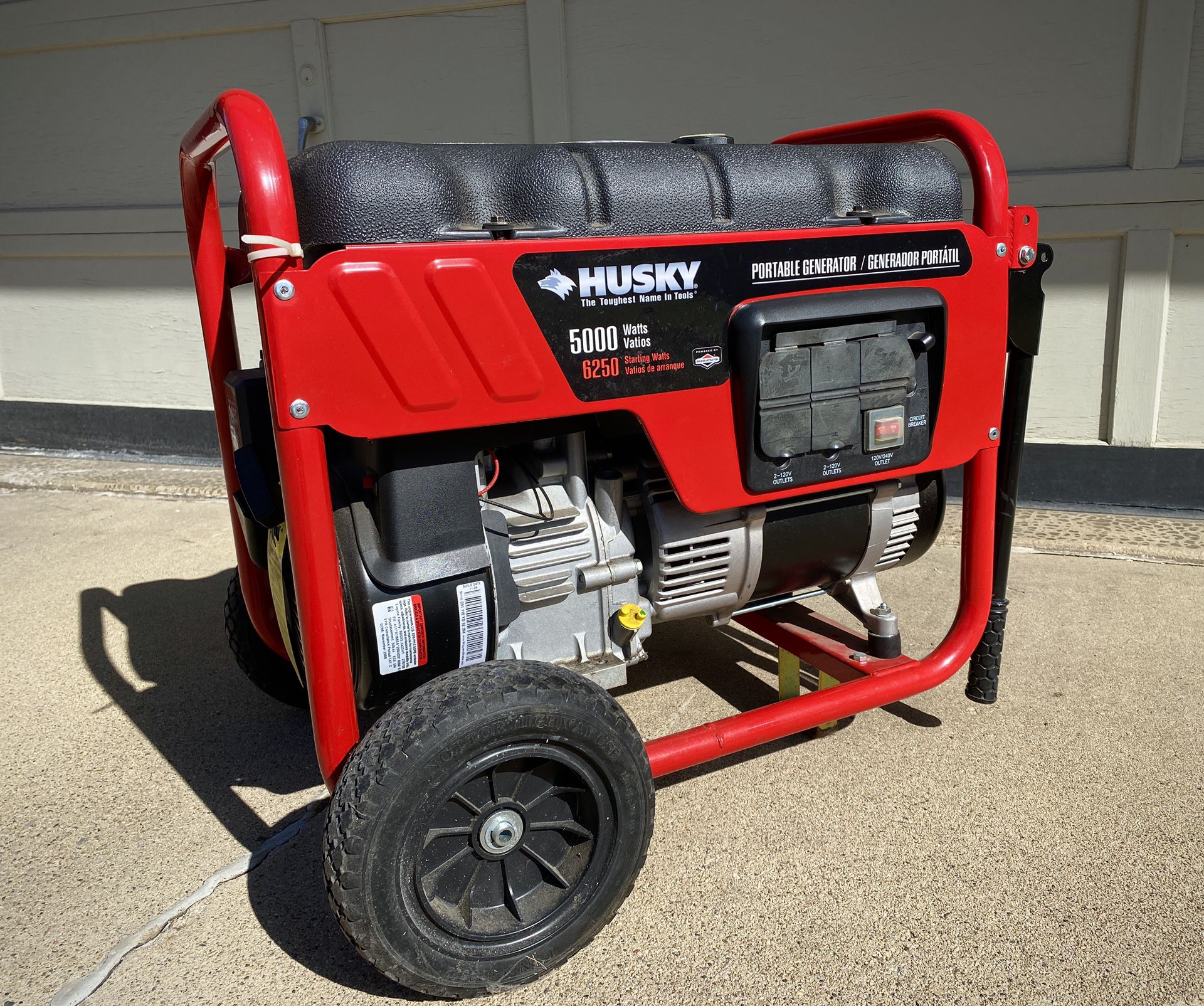 Husky 5000 watt portable generator