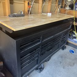 72” Tool Box with tools