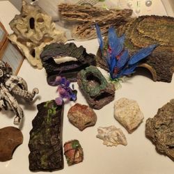 Aquarium Large Rocks & Decoration Lot AVAILABLE