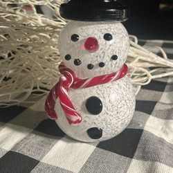 Beautiful Snowman ⛄️ glass blown!