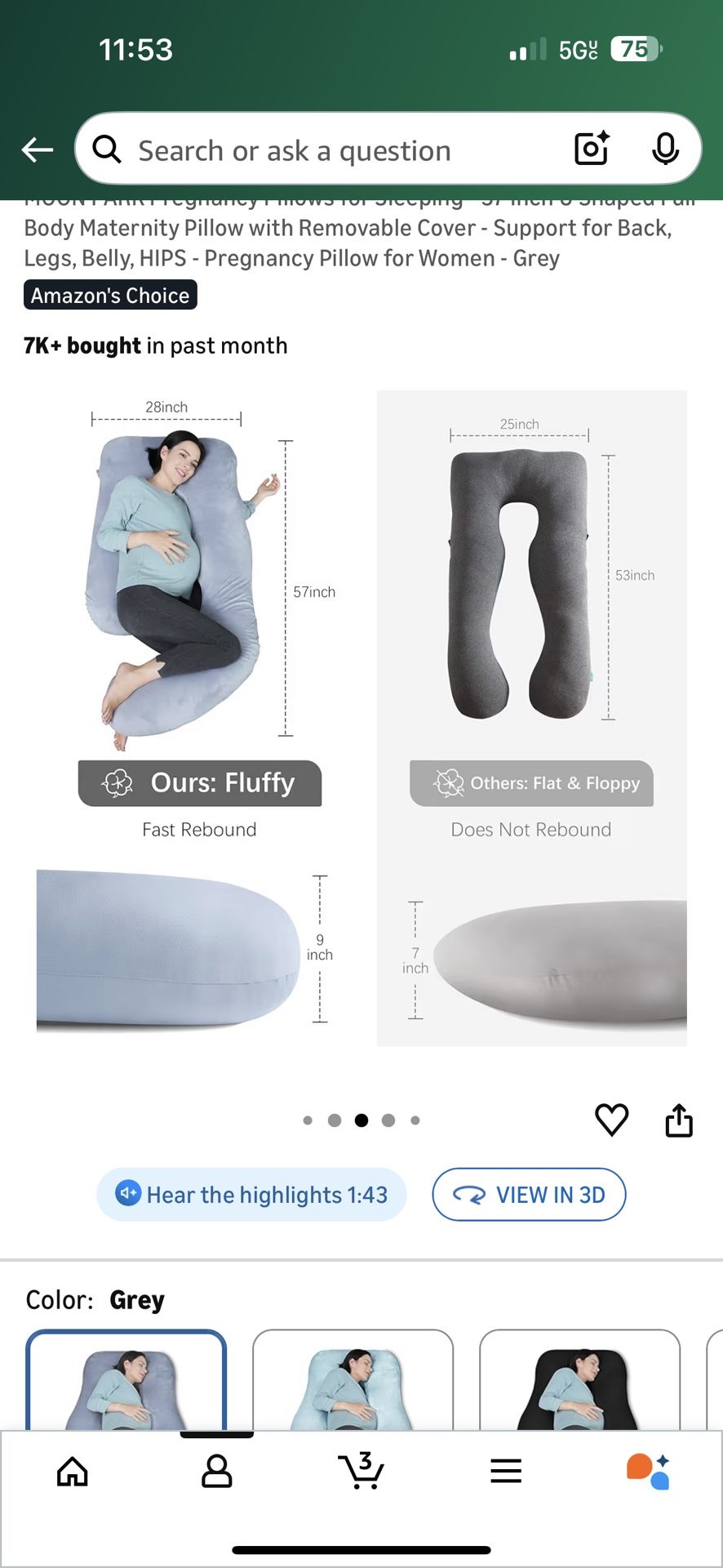 Pregnancy Pillow