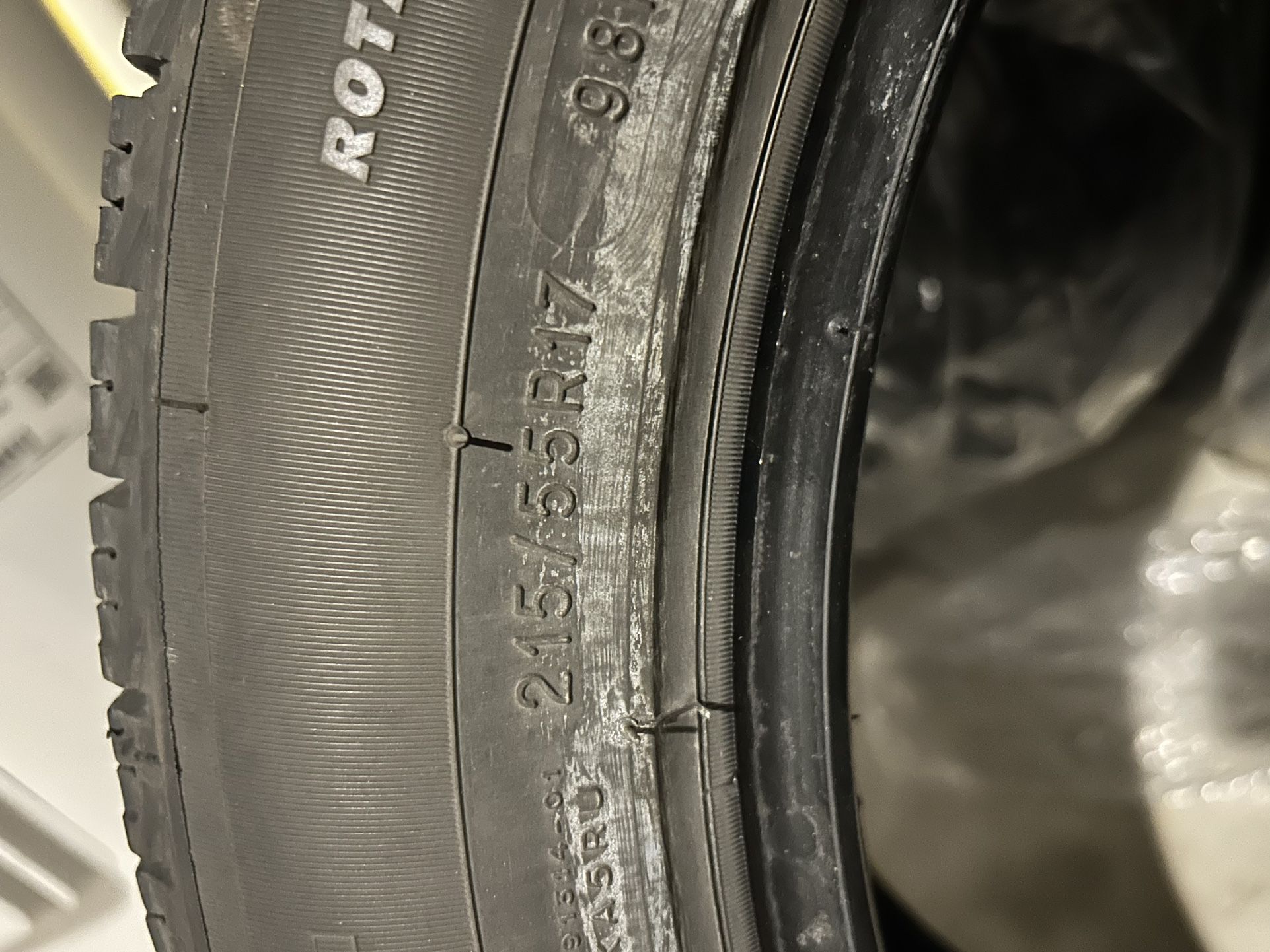 215/55/r17 Michelin X Snow Tires