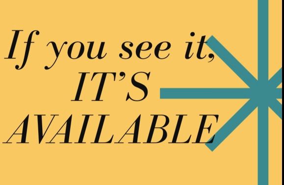 IT’S AVAILABLE