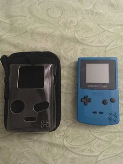 Gameboy color w games and case