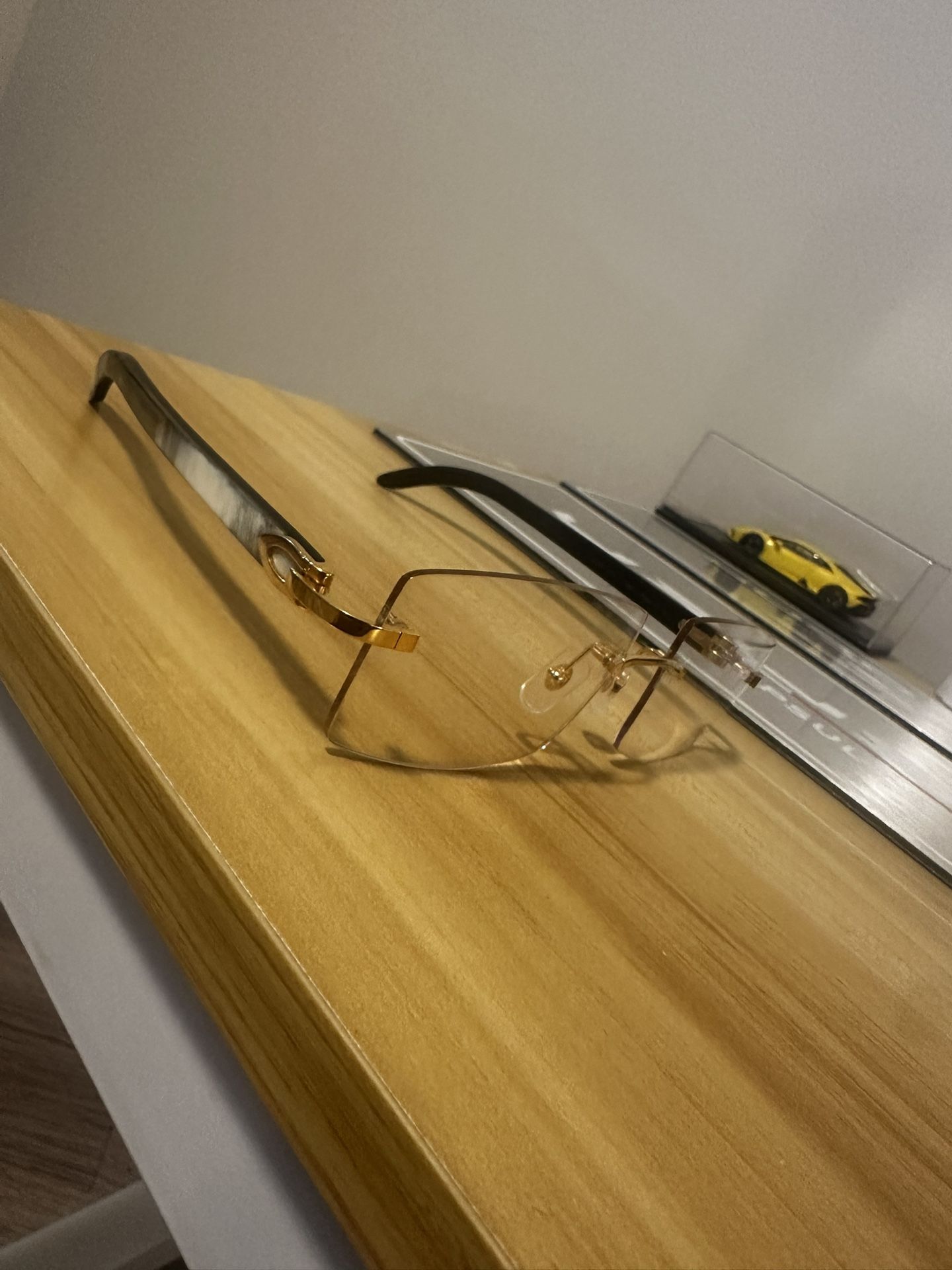 Cartier white buffalo Horn frames(Rare Color)