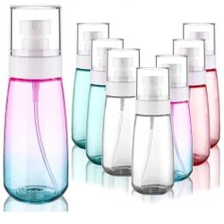 Cosywell Fine Mist Spray Bottle 3.4oz/ 100ml Empty Cosmetic Refillable Travel Containers Plastic Hair Spray Bottle Sprayer for Perfume Skincare Makeup