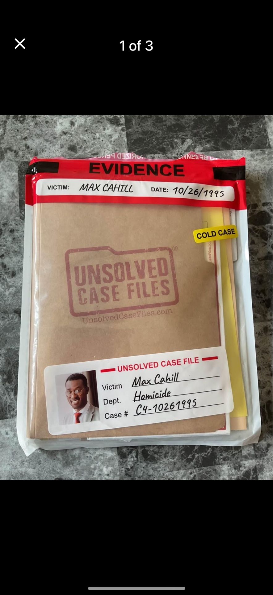 unsolved case files / cold case murder mystery game