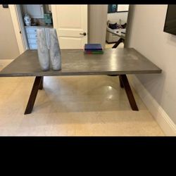 Large Concrete Top Desk/Table