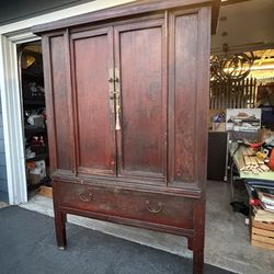 Antique Chinese Chinoiserie Cabinet