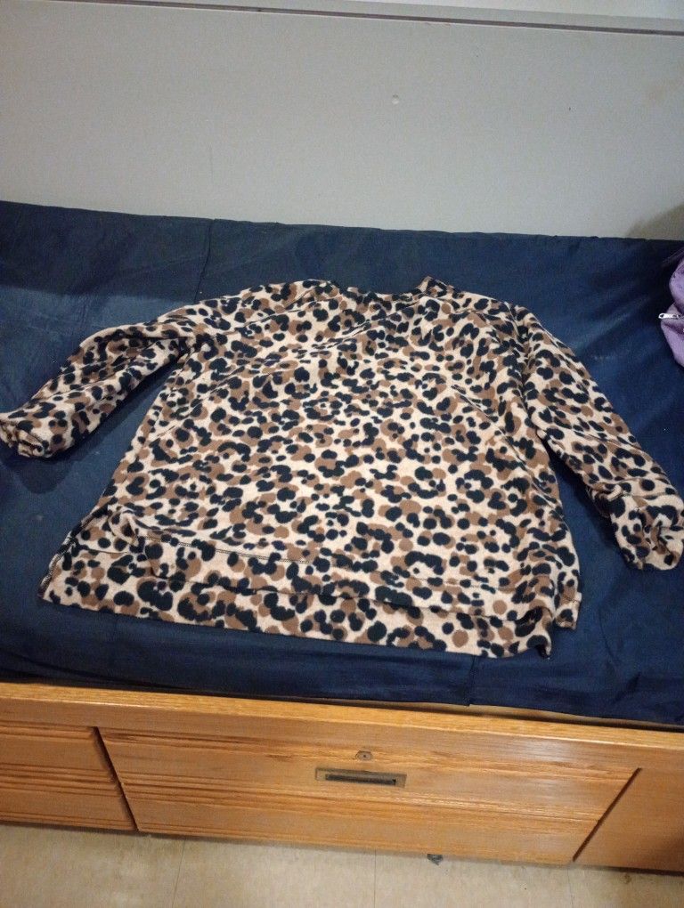 Cheetah Print, 2x Color:Brown Black And Light Brown
