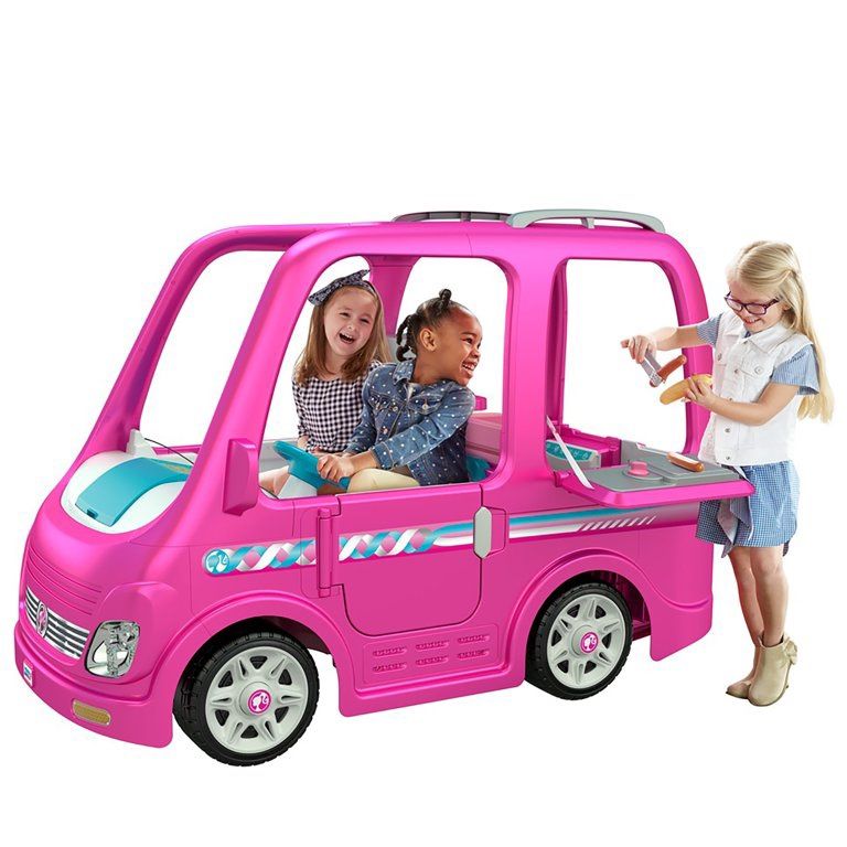 Power Wheels Barbie Dream Camper, Battery Powered Ride On Vehicle 