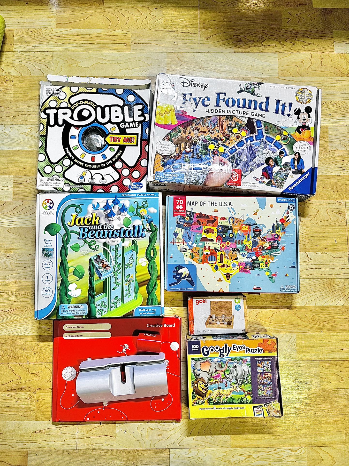 Kids board games and puzzle bundle