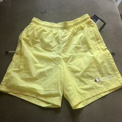 NEW Champion Yellow Short Shorts Small