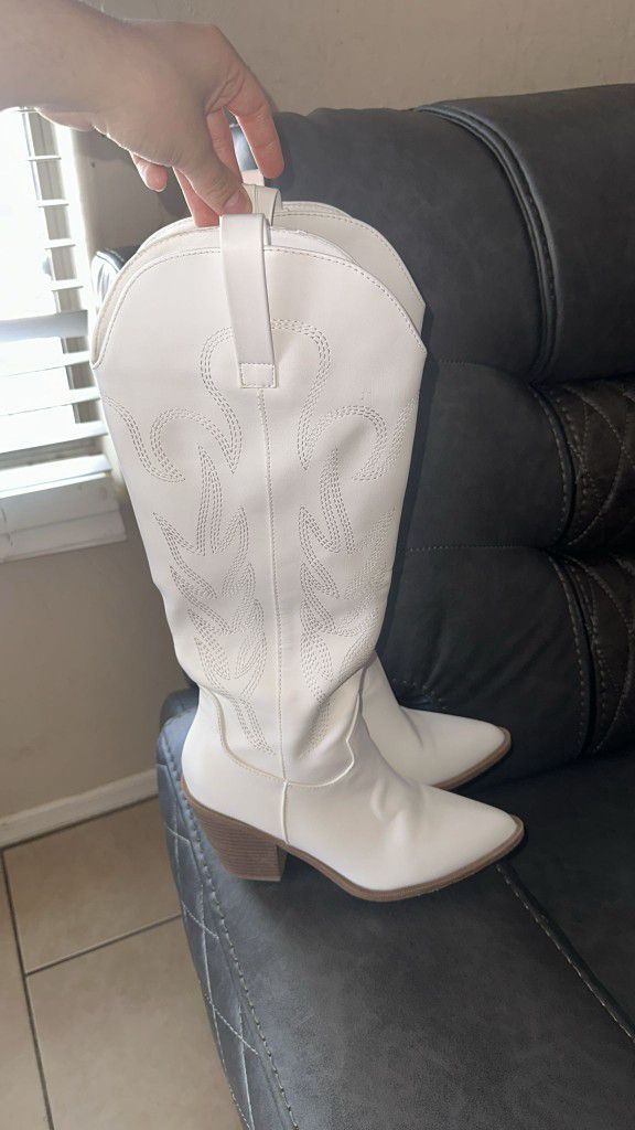 White Woman's Boots