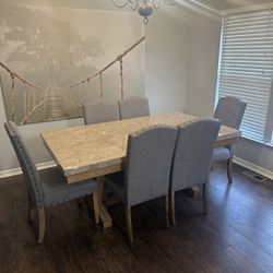 6 Chair Dining Room Table