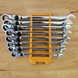 Gearwrench 8pc SAE Locking Flex-head Ratcheting Wrench 