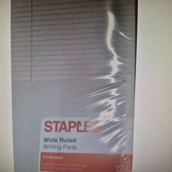 6-pack of Staples 12-pad 50-sheets per pad