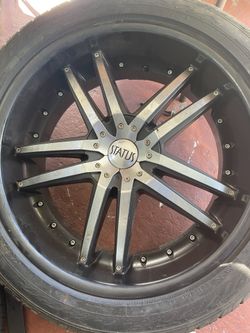 20 inch status wit tires 750