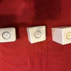 Set of 3 Reclaimed 4x4 Wood Block Tea Light Holders | White Solid Timber Candle Holders | Rustic Farmhouse Table Decor & Gift Set
