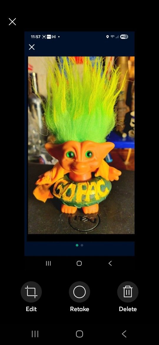 GO PAC GO! NFL, GREEN BAY PACKERS, NEW CUSTOM LUCKY TROLL, w/beach towl & inner tube tire, FIRM.