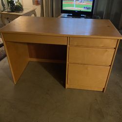 Light brown desk