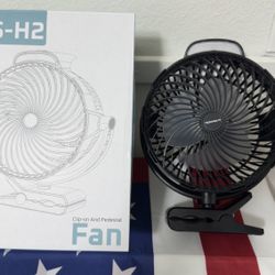 Ventilador de clip de 10000 mAh, 