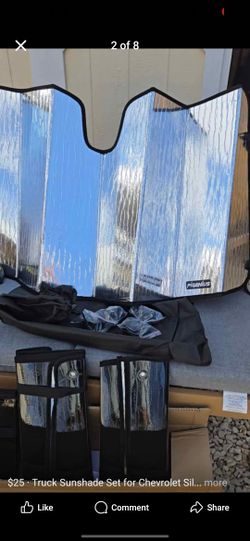 Truck Sunshade Set for Chevrolet Silverado/GMC Sierra Truck Protectors Sunshade Window Covers