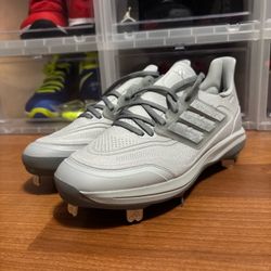 adidas UltraBoost Light Cleat ID8608 Silver Metallic Metal Baseball Mens Size 8