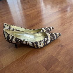  Dolce & Gabbana Vintage Pumps Animal Print Patent Leather 40.5 / US 10. Make an offer!