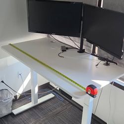 Standup Desk - 2 Monitors 53 inches long - Adjustable