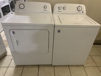 Amana Set Washer And Electric Dryer 