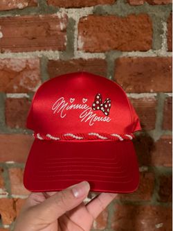 Minnie mouse cap red