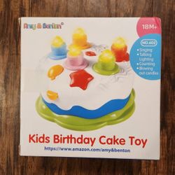 Amy and Benton Birthday Cake Toy NIB Sunging Talking Lighting Counting Blowing Our Candles Memory Training For Girls Boys Toddlers Great Gift Idea