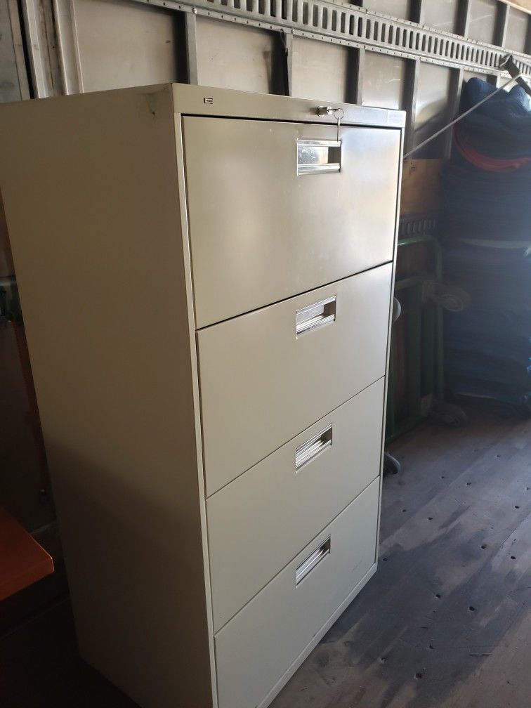4 Drawer Metal File Cabinet With Keys