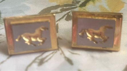 Vintage equestrian cufflinks