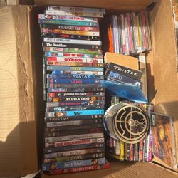 DVD’s (40+) & CD’s Box  See Photos For Titles 