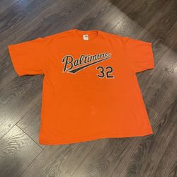 Vintage Baltimore Orioles T Shirt: Matt Wieters #32 Size XL Orange