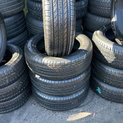 215/55/17 Michelin Good Used 95%TREAD LIFE $300 PRICE INCLUDED MOUNT AND BALANCE. Please Ask Mr For Any Size