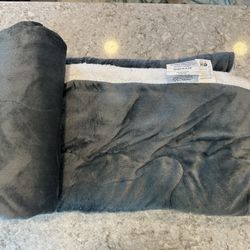 Sherpa Fleece Throw Blanket – Soft, Warm & Plush, 50"x70" Grey