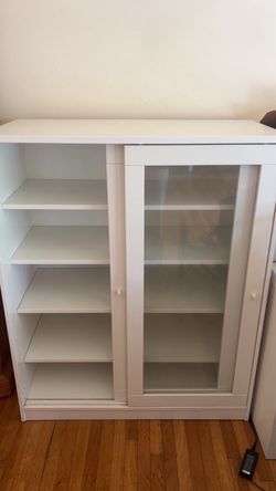 IKEA multilevel sliding glass door cabinet/dresser