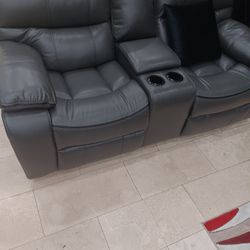 *Ad Special*---Madrid Gray Leather Reclining Sofa/Loveseat Sets---Only $999---Limited Inventory!!!---Delivery Available 