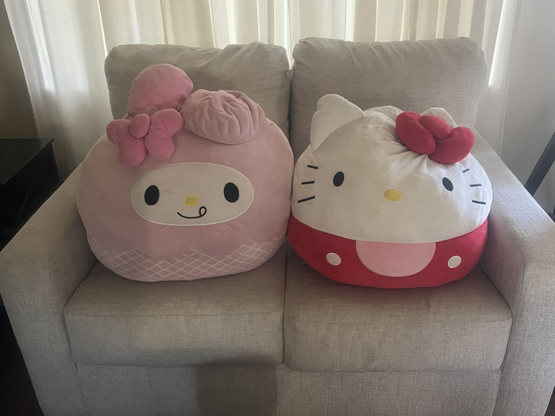 My Melody Giant & Hello Kitty Squishmellow Plush