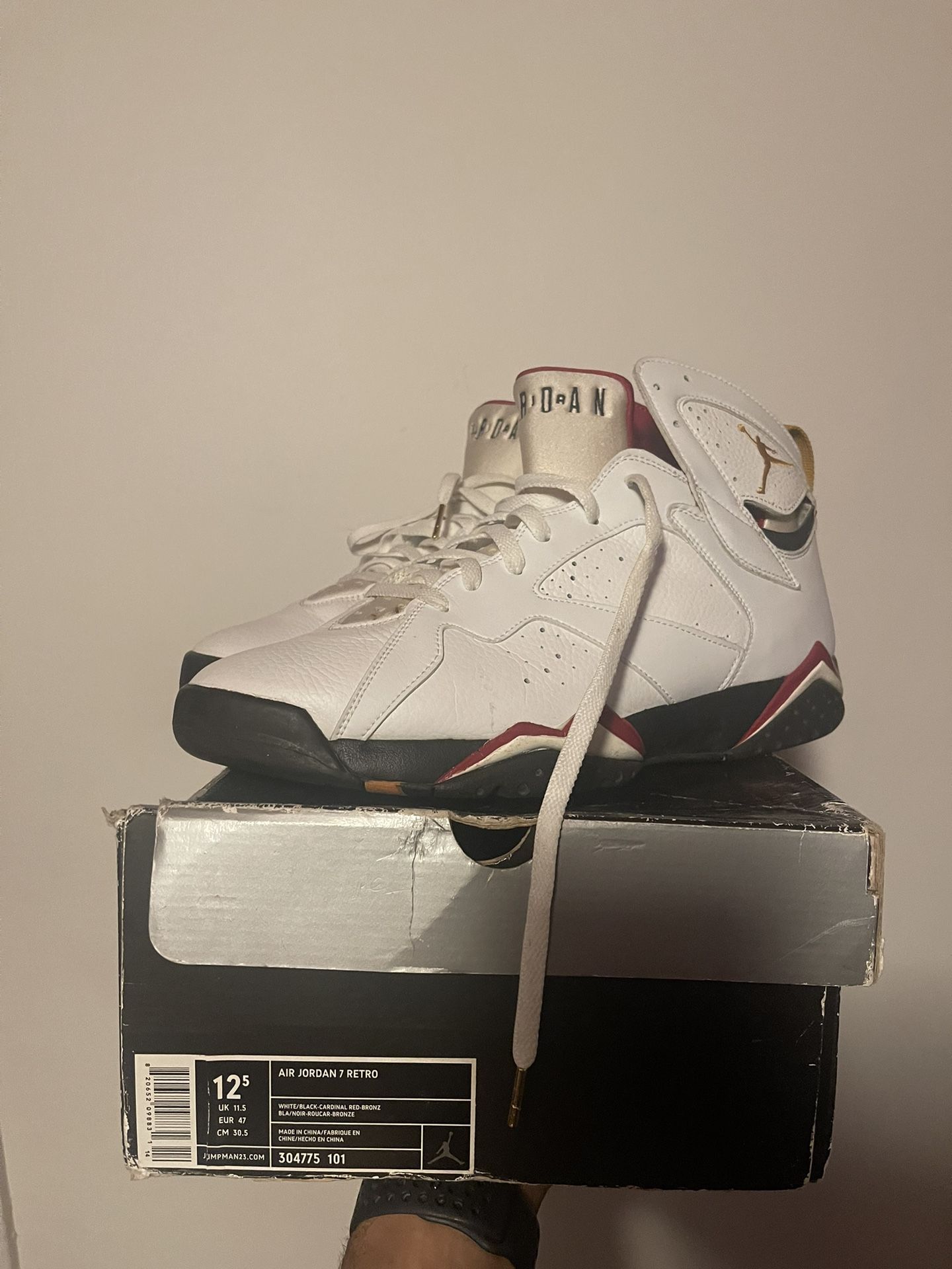 Air Jordan 7 Retro (Cardinal) Size 12.5 Men
