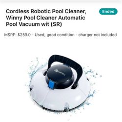 Cordless Robotic Pool Cleaner Winny Pool Cleaner Automatic Pool Vacuum