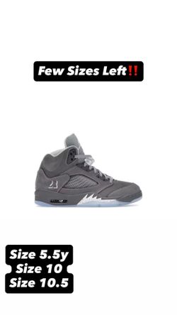 Wolf Grey Retro 5 - 10,10.5 And 5.5 - Cash Only‼️