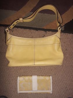 Coach purse and wallet